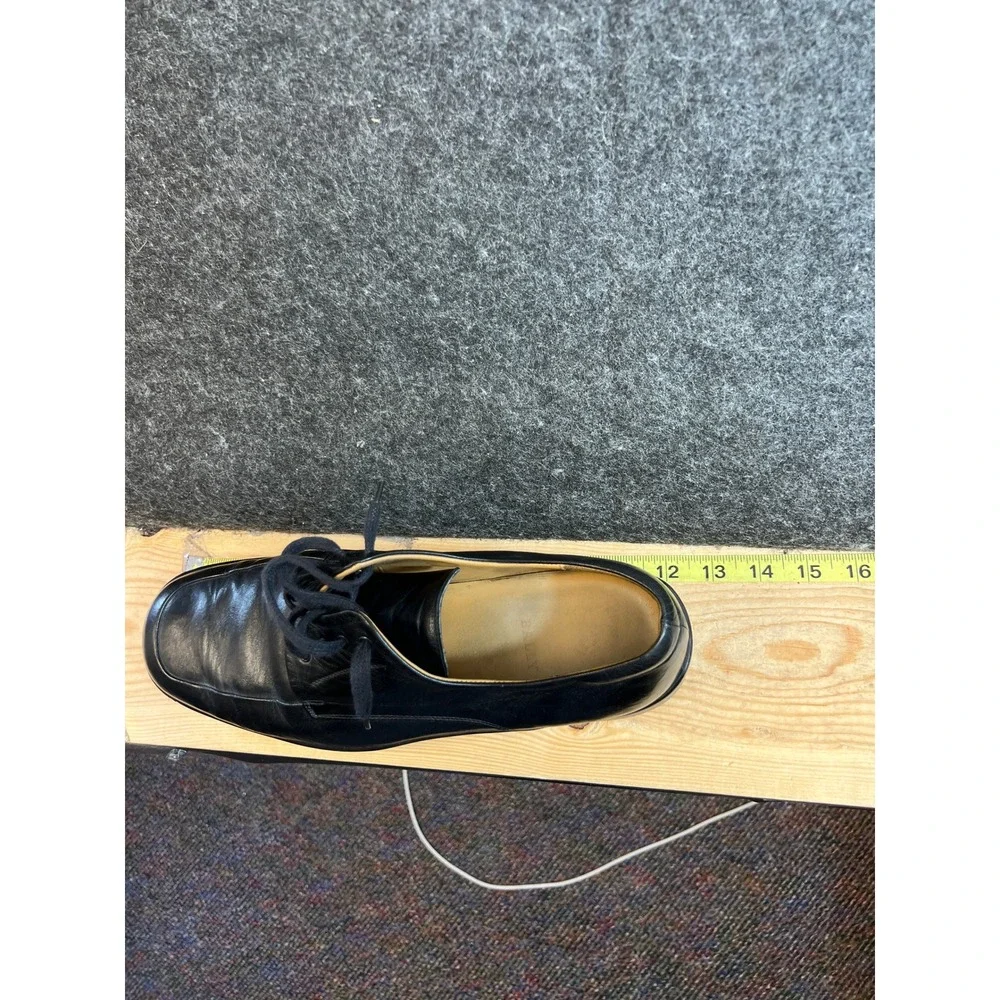 Bally Fando Black Leather Derby Shoes Mens 11E Made in Italy Lace Up Oxfords